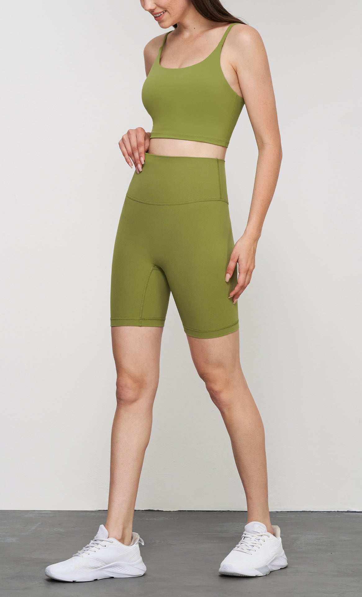 Women Size Free High Waist Yoga Shorts Scrunch Butt Workout