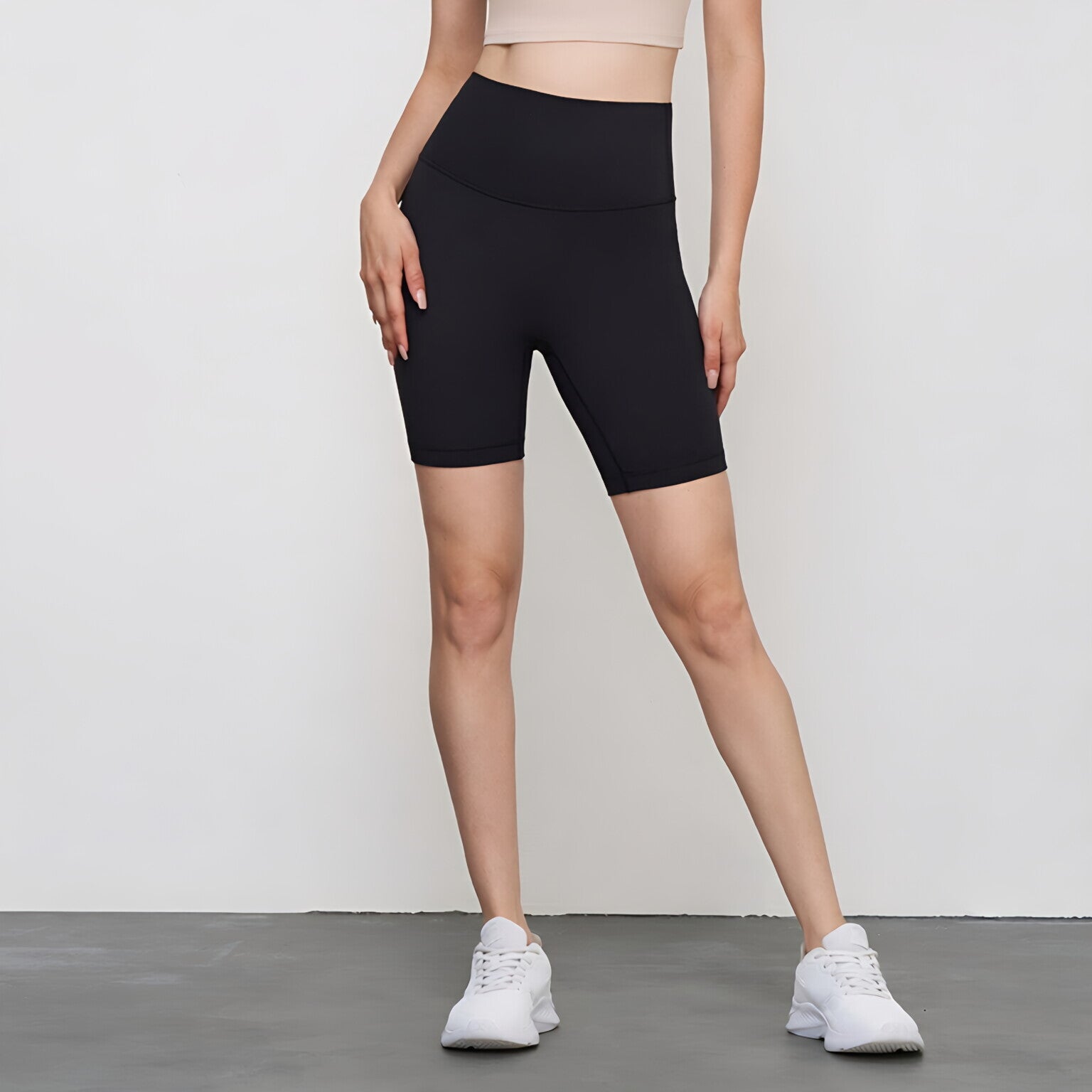Women Size Free High Waist Yoga Shorts Scrunch Butt Workout