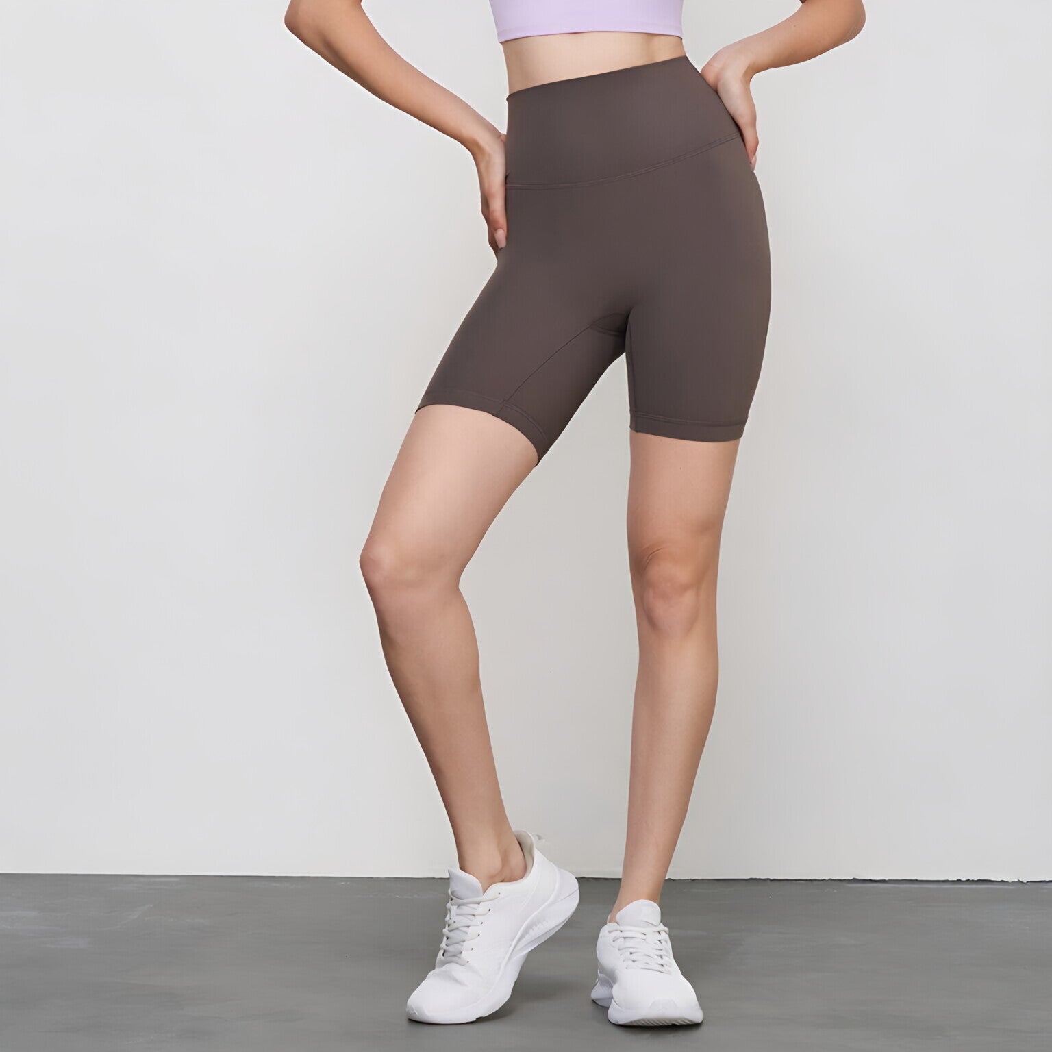 Women Size Free High Waist Yoga Shorts Scrunch Butt Workout