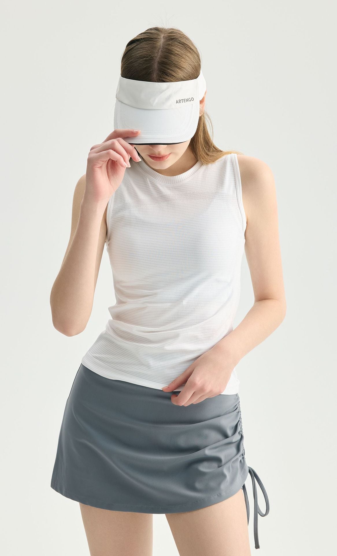 Women Summer Round Neck Sleeveless Yoga Tank Ice Feel Slimming