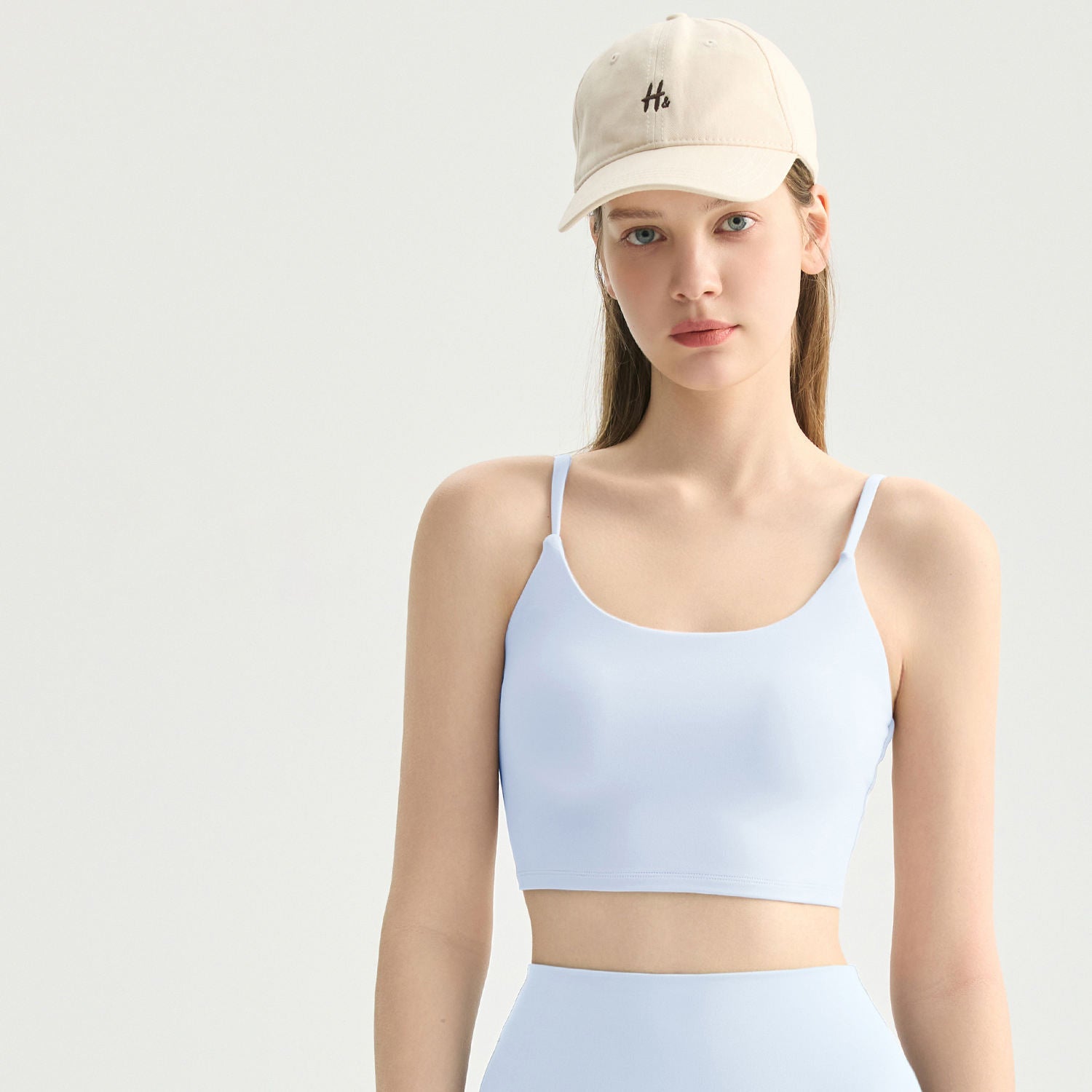 Women U-Neck Yoga Bra Soft Stretchy Breathable Sports Bra Activewear Top
