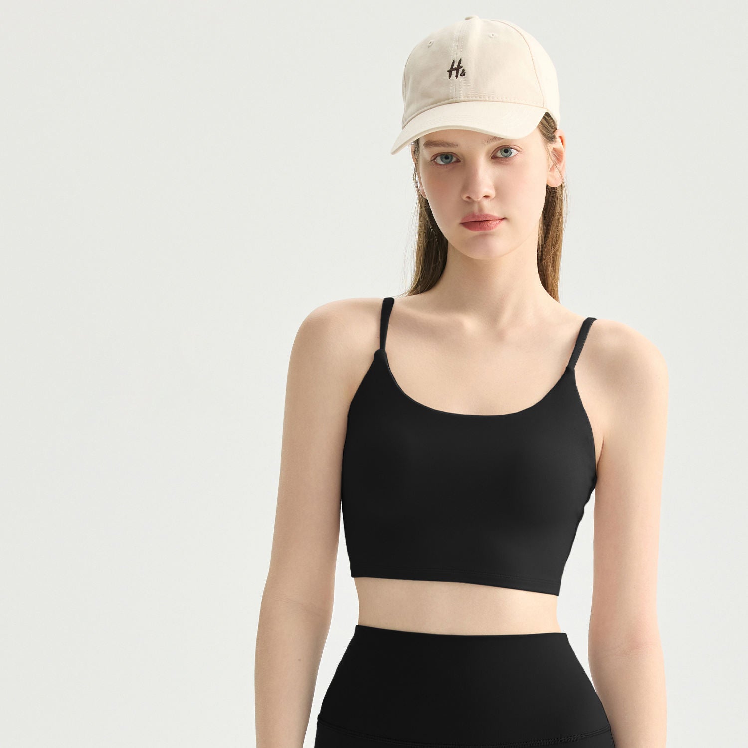 Women U-Neck Yoga Bra Soft Stretchy Breathable Sports Bra Activewear Top