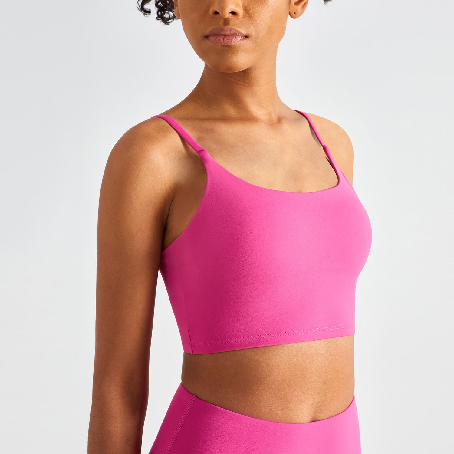 Women U-Neck Yoga Bra Soft Stretchy Breathable Sports Bra Activewear Top