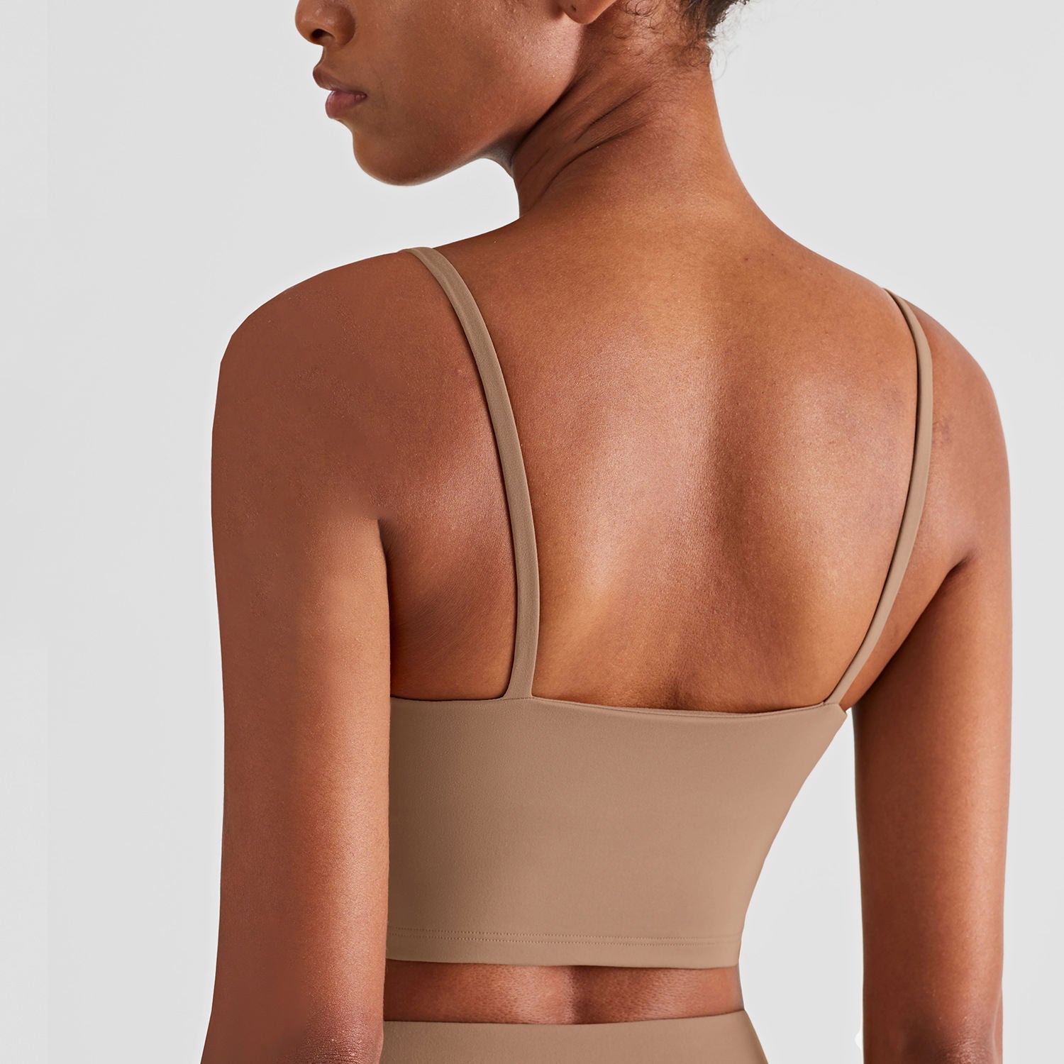 Women U-Neck Yoga Bra Soft Stretchy Breathable Sports Bra Activewear Top
