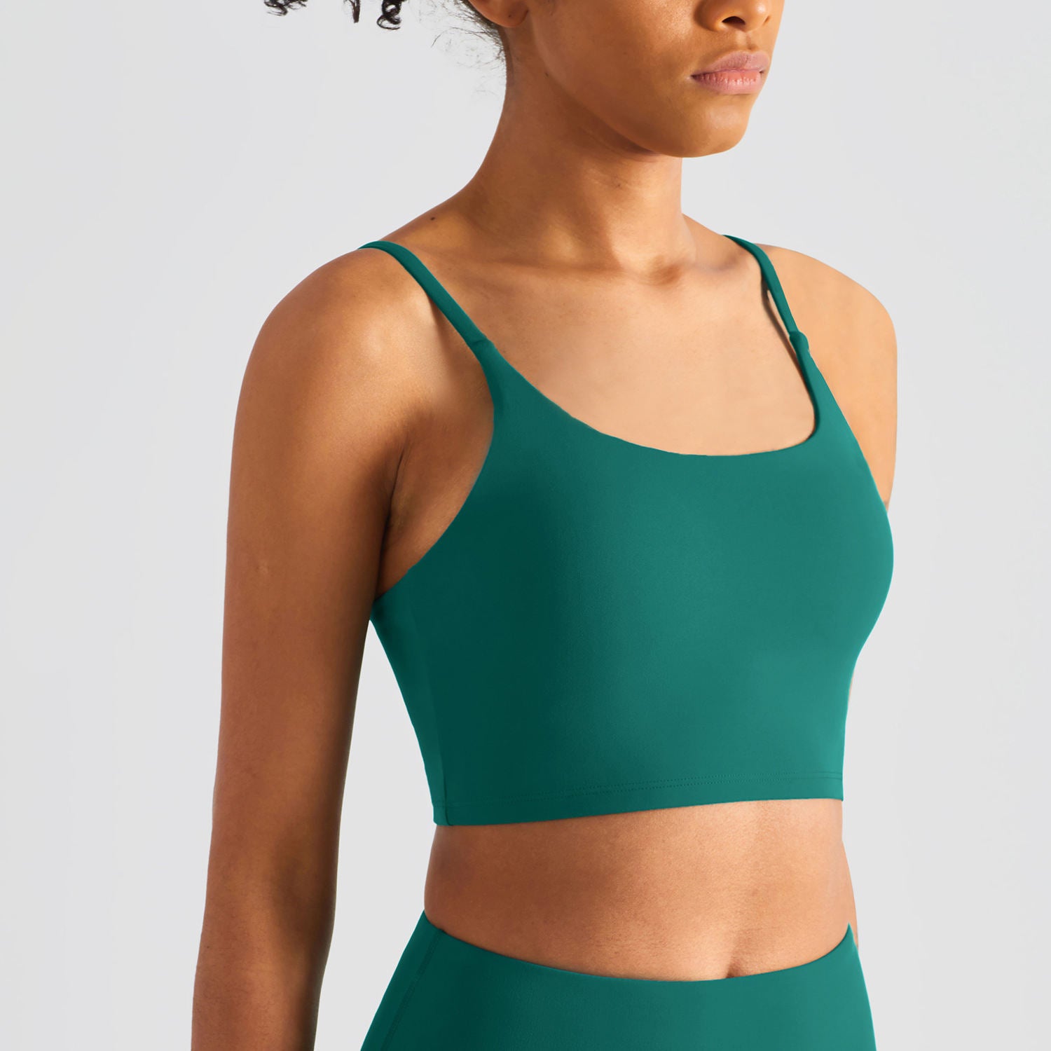 Women U-Neck Yoga Bra Soft Stretchy Breathable Sports Bra Activewear Top