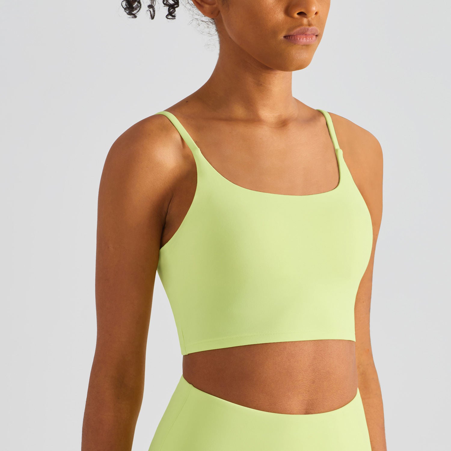 Women U-Neck Yoga Bra Soft Stretchy Breathable Sports Bra Activewear Top