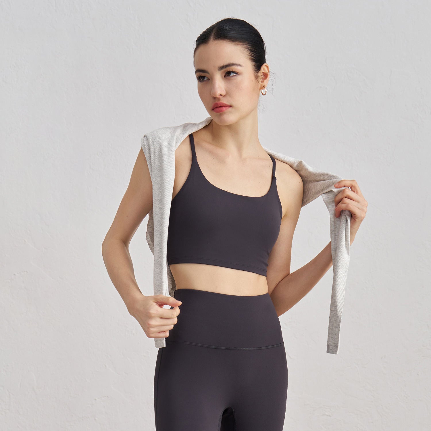 Women U-Neck Yoga Bra Soft Stretchy Breathable Sports Bra Activewear Top