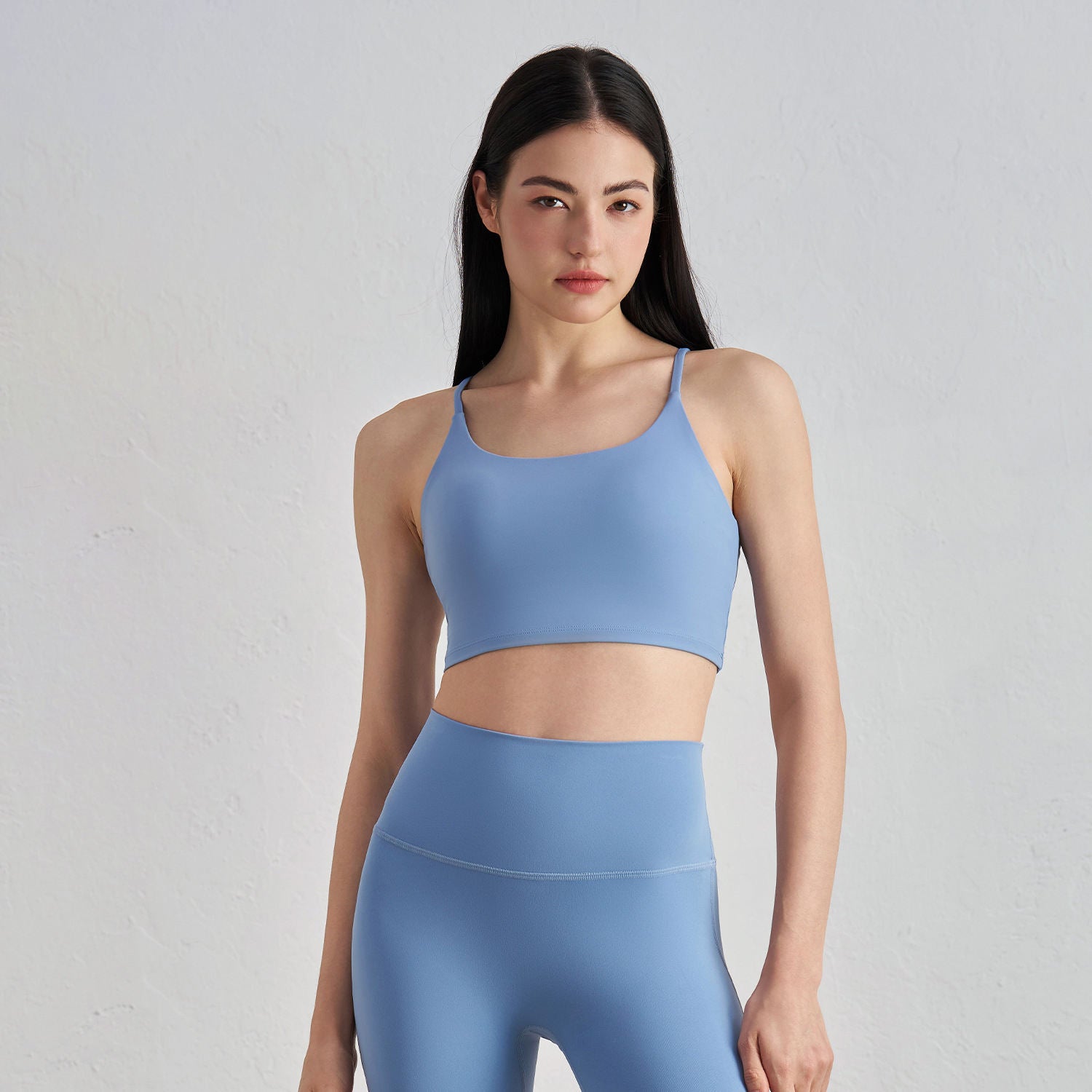 Women U-Neck Yoga Bra Soft Stretchy Breathable Sports Bra Activewear Top